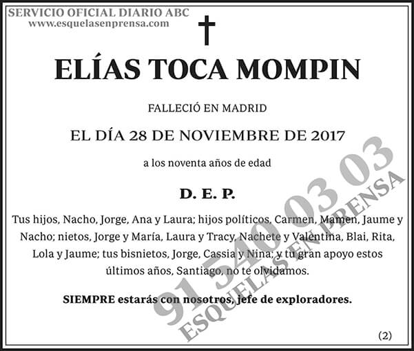 Elías Toca Mompin